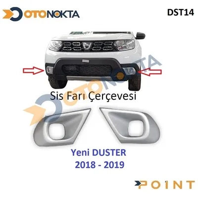 Dacia Duster 2018+ Sis Çercevesi Plastik 2 Prç Gri