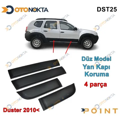 Dacia Duster 2010+ Yan Kapı Koruması Düz 4 Prç