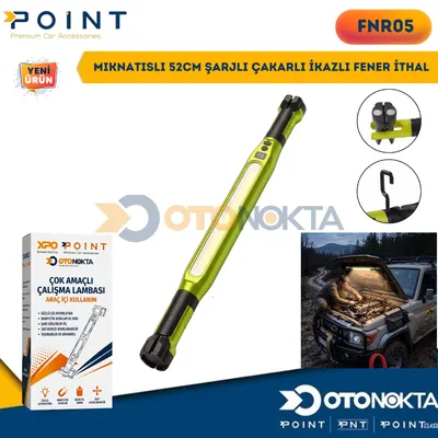 Mıknatıslı 52 cm Şarjlı Çakarlı İkazlı Fener – görsel 2