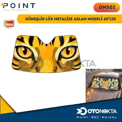 Güneşlik Lüx Metalize Aslan Modeli 65*135