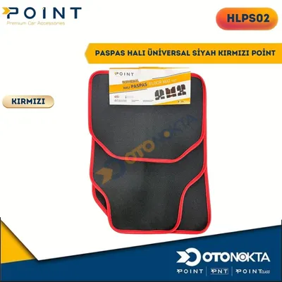 Paspas Halı Üniversal Siyah Kırmızı