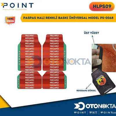 Paspas Halı Renkli Baskı Üniversal Model PS-0068