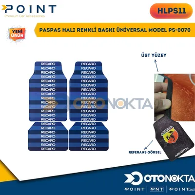 Paspas Halı Renkli Baskı Üniversal Model PS-0070