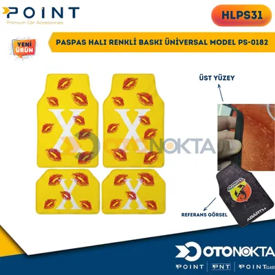 Paspas Halı Renkli Baskı Üniversal Model PS-0182