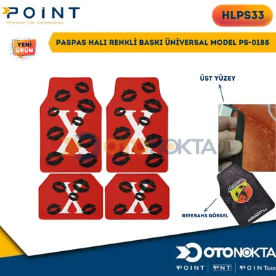 Paspas Halı Renkli Baskı Üniversal Model PS-0188