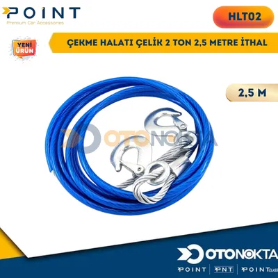 Çekme Halatı Çelik 2 Ton 2,5 Metre