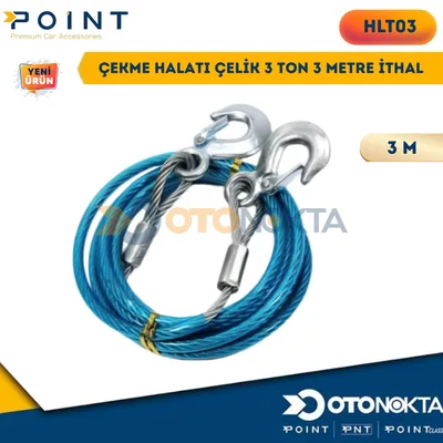 Çekme Halatı Çelik 3 Ton 3 Metre