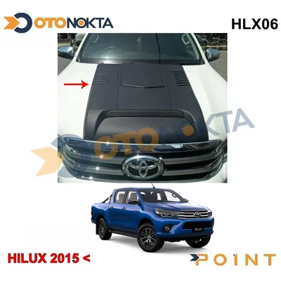 Toyota Hilux 2015-2019 Kaput Üst Dekor Siyah
