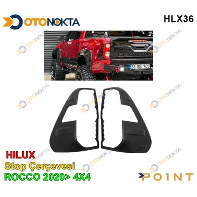 Hilux 2020+ Rocco Siyah Stop Çerçevesi 4x4
