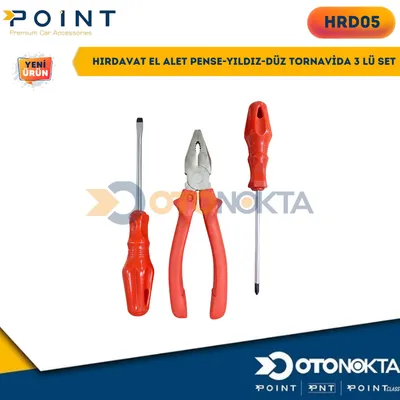 Hırdavat El Alet Pense-Yıldız-Düz Tornav 3'lü Set