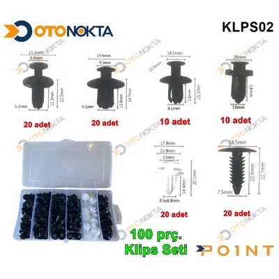 Klips Seti Siyah 100 Parça – görsel 2