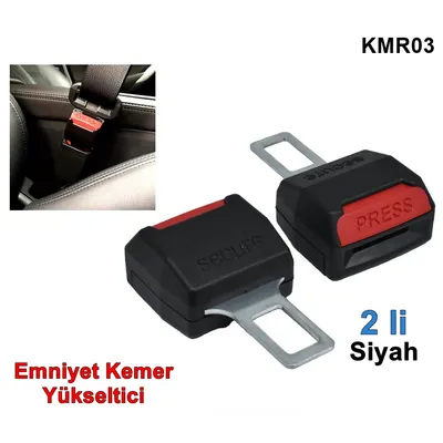 Emniyet Kemer Yükseltici Secure İkili Siyah