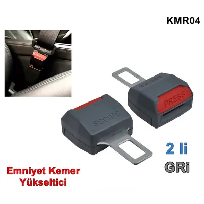 Emniyet Kemer Yükseltici Secure İkili Gri
