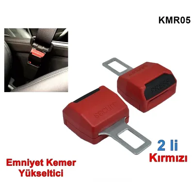 Emniyet Kemer Yükseltici Secure İkili Kırmız