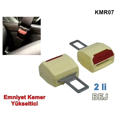 Emniyet Kemer Yükseltici Secure İkili Bej