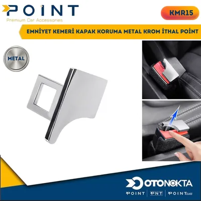 Emniyet Kemeri Kapak Koruma Metal Krom