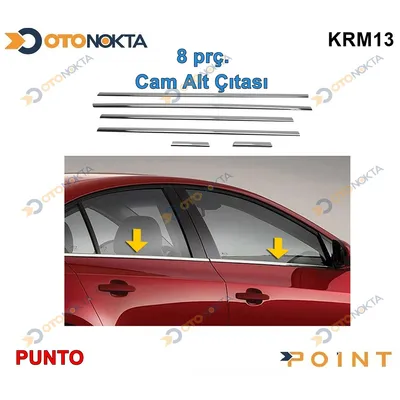 Cam Çıtası Kromu 6 Prç Fiat Punto