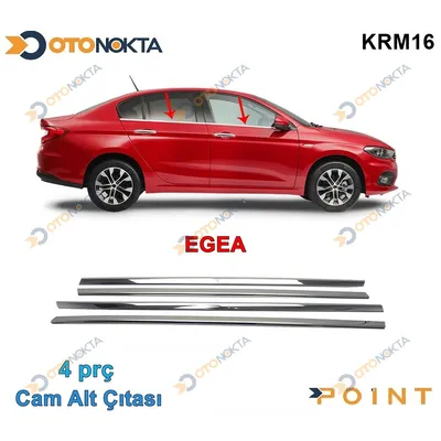 Cam Çıtası Kromu 4 Prç Fiat Egea