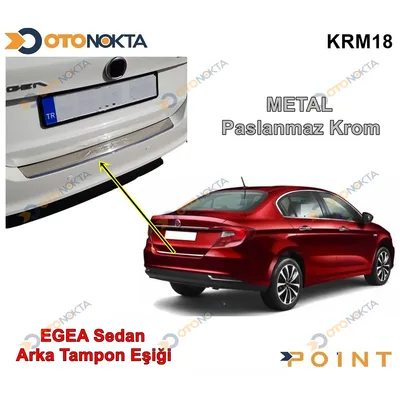 Arka Tampon Eşiği Kromu Fiat Egea
