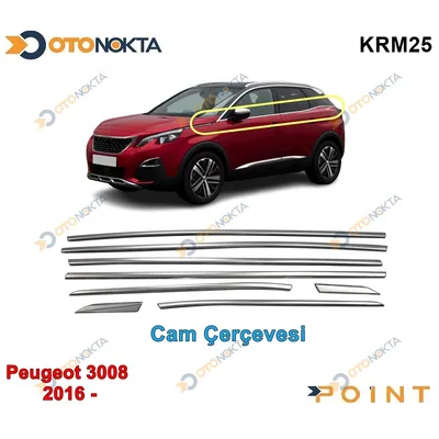 Cam Çıtası 8 Parça Peugeot 3008 16+