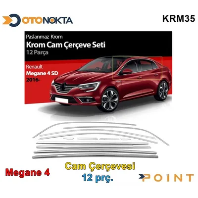 Cam Çerçevesi Krom Renault Set 12 Prç Megane 4