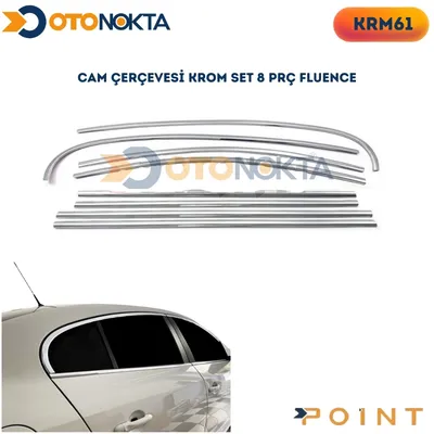 Cam Çerçevesi Krom Renault Set 8 Prç Fluence