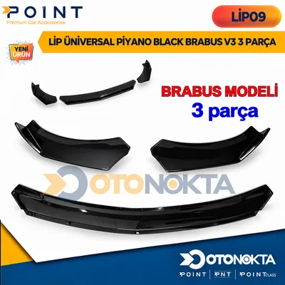 Lip Üniversal Piyano Black Brabus V3 3 Parça