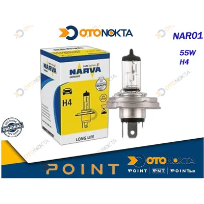 Far Ampul Norml Sarı H4 12V 60/55W Tırnaklı Narva