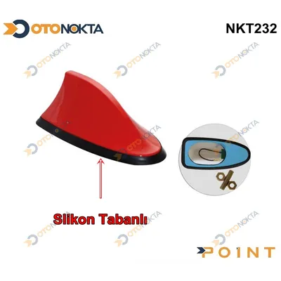 Balina Anten Kablolu Silikon Tabanlı Kırmızı