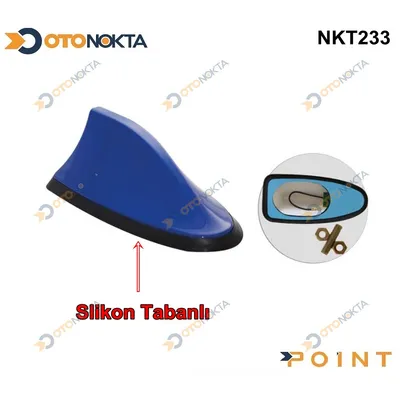 Balina Anten Kablolu Silikon Tabanlı Mavi