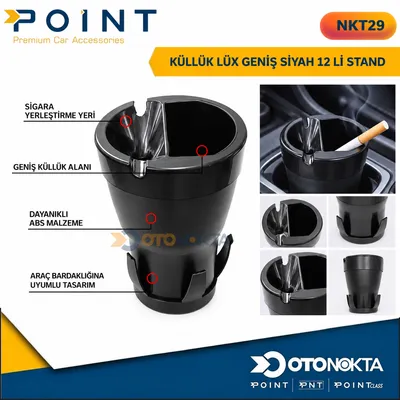Küllük Lüx Geniş Siyah 12'li Stand
