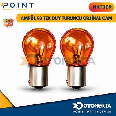 Ampul 93 Tek Duy Turuncu Orjinal Cam