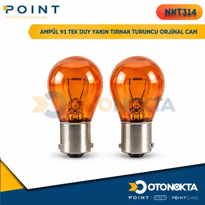 Ampul 93 Tek Duy Yakın Tırnak Turuncu Orjinal Cam