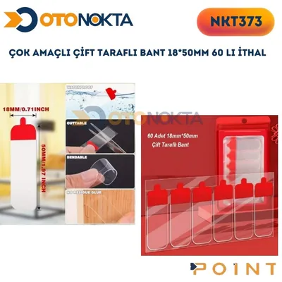 Çok Amaçlı Çift Taraflı Bant 18*50mm 60'lı