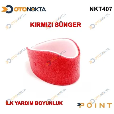 İlk Yardım Süngerli Kırmızı Beyaz Boyunluk