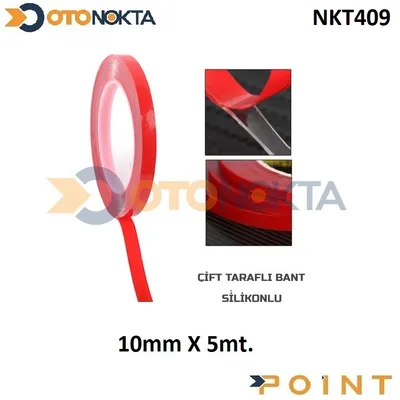Çift Taraflı Bant Silikon 10 mm X 5 Metre