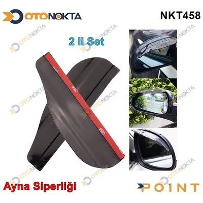 Ayna Siperliği Siyah 2'li Plastik