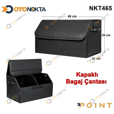 Bagaj Çantası Kapaklı Kare Lüx Siyah Kaliteli