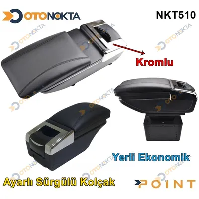 Kolçak Ayarlanabilir Sürgülü Siyah Krom