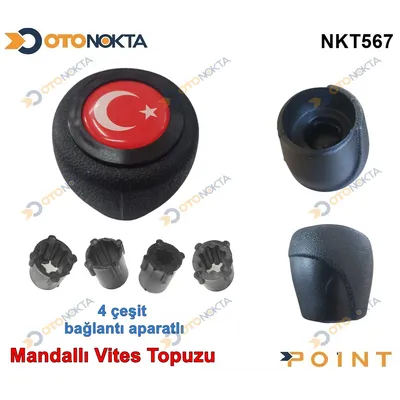 Vites Topuzu Mandallı Bayraklı Siyah Çember