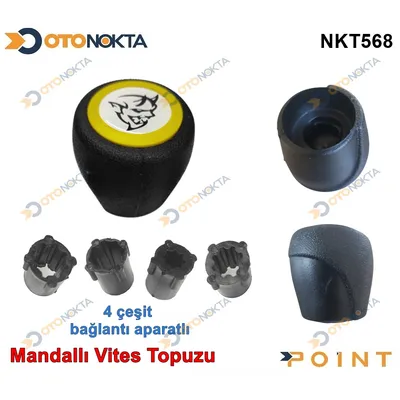 Vites Topuzu Mandallı Sticker Logo Sarı Çember