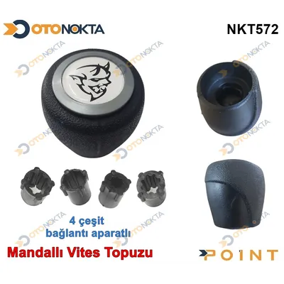 Vites Topuzu Mandallı Sticker Logo Gri Çember