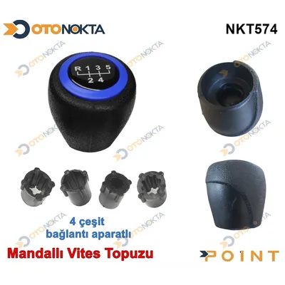 Vites Topuzu Mandallı 5 İleri Mavi Çember