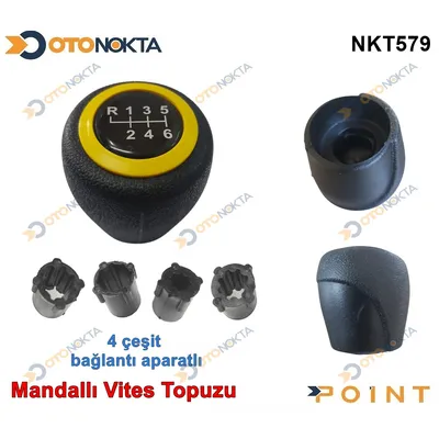 Vites Topuzu Mandallı 6 İleri Sarı Çember