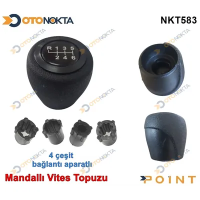 Vites Topuzu Mandallı 6 İleri Siyah Çember