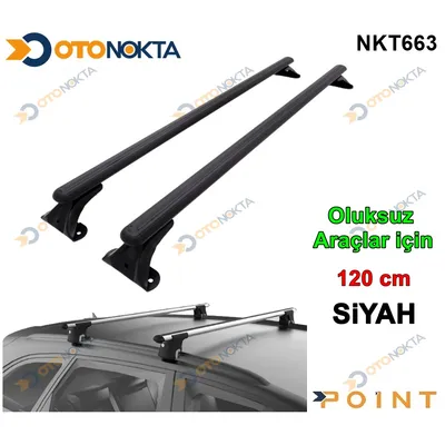 Ara Atkı Oluksuz Araçlar için Siyah 120 cm