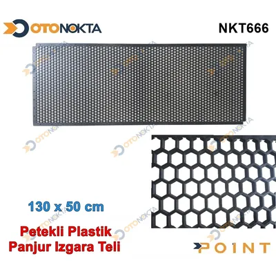 Plastik Izgara Ön Panjur Teli Siyah 130CMX50CM