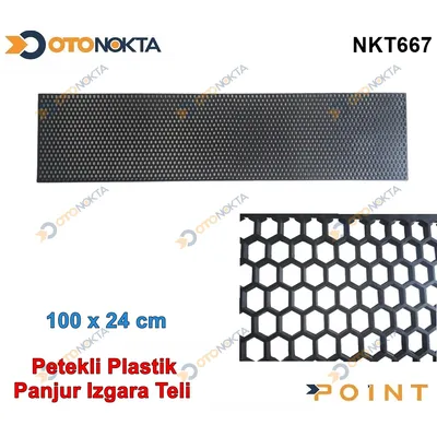 Plastik Izgara Ön Panjur Teli Siyah 100CMX24CM