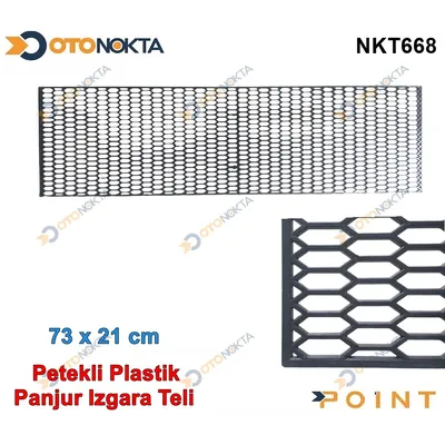 Plastik Izgara Ön Panjur Teli Siyah 73CMX21CM