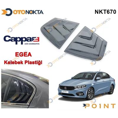 Fiat Egea 2015+ Kelebek Cam Plastiği 2 Parça Cappa
